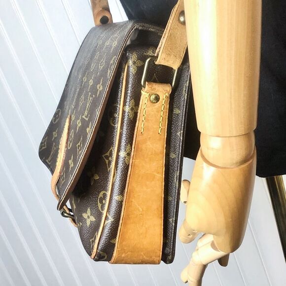 LOUIS VUITTON Cartouchiere GM Monogram Crossbody Shoulder Bag Authentic SL0941 - Picture 5 of 16